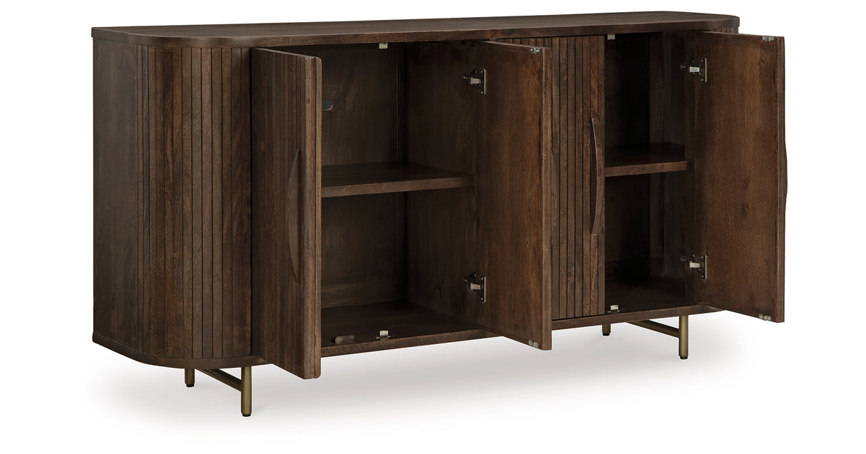 Amickly Dark Brown Accent Cabinet from Ashley Furniture - Luna Furniture