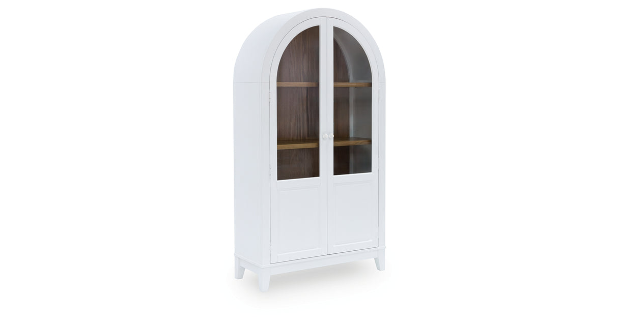 Dagandale White/Natural Accent Cabinet from Ashley - Luna Furniture