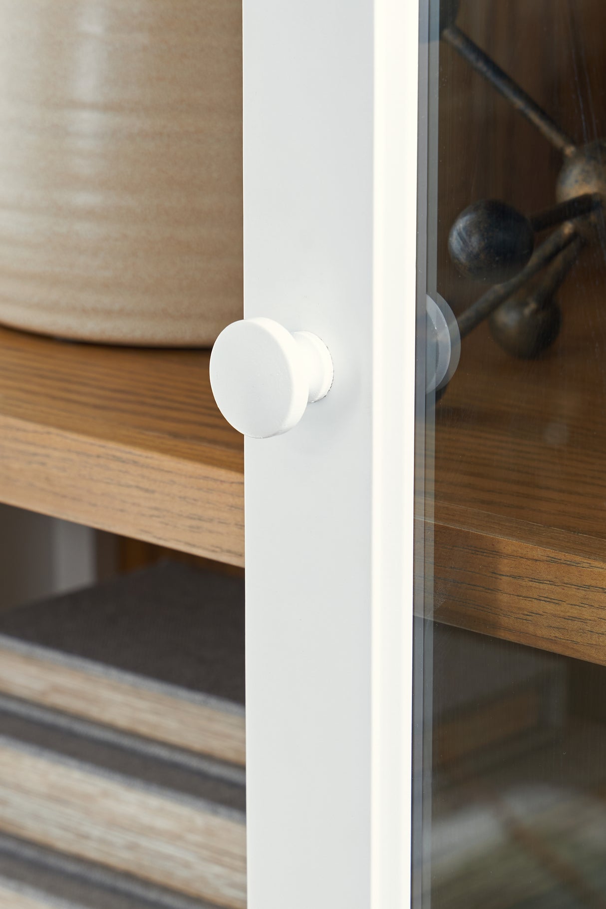 Dagandale White/Natural Accent Cabinet from Ashley - Luna Furniture