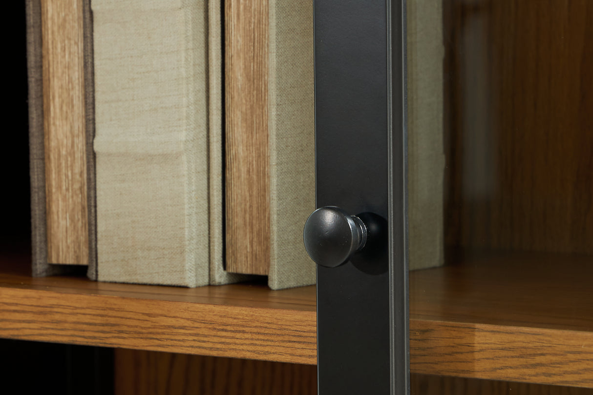 Dagandale Black/Natural Accent Cabinet from Ashley Furniture - Luna Furniture