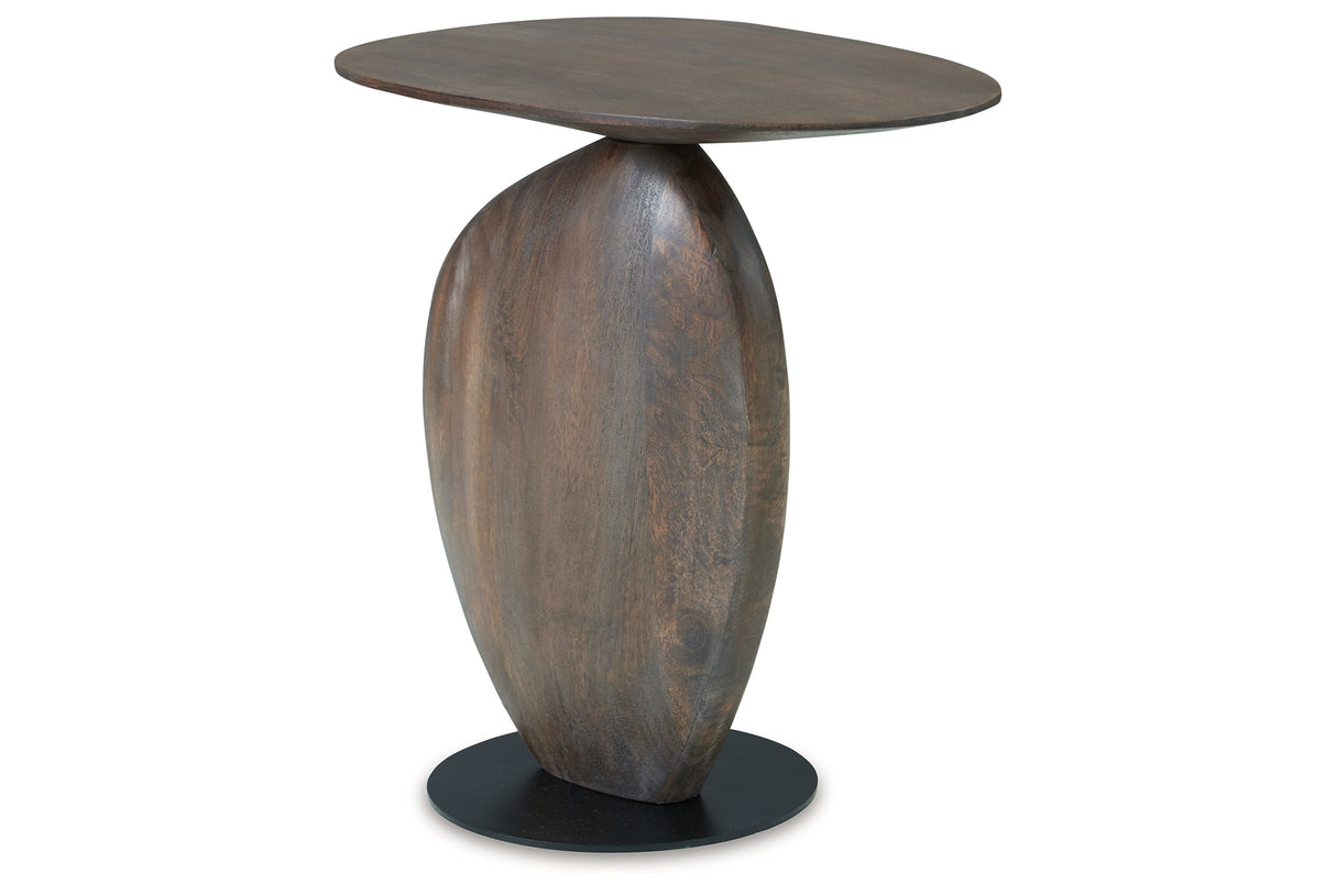 Cormmet Brown/Black Accent Table from Ashley Furniture - Luna Furniture