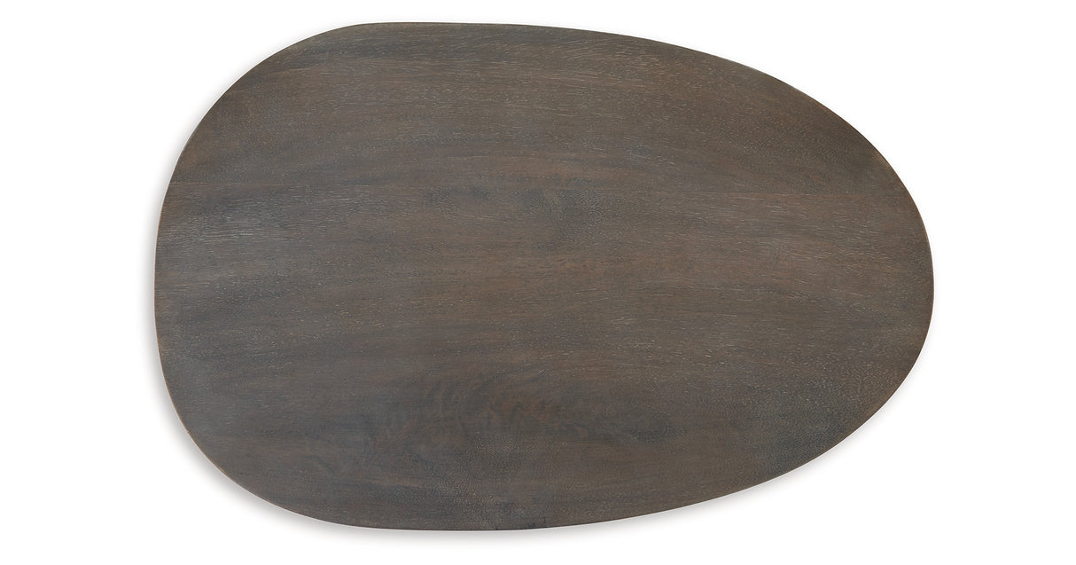 Cormmet Brown/Black Accent Table from Ashley Furniture - Luna Furniture
