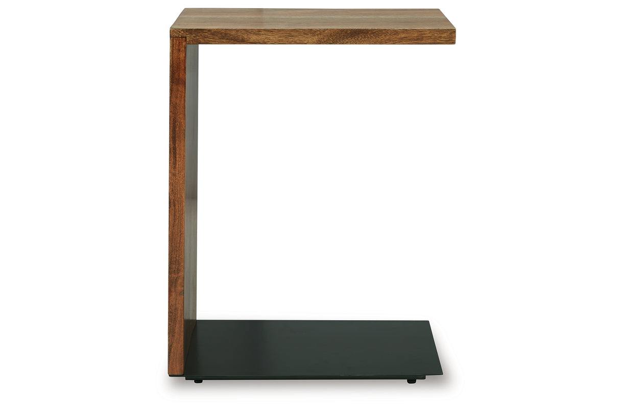 Wimshaw Brown/Black Accent Table from Ashley Furniture - Luna Furniture