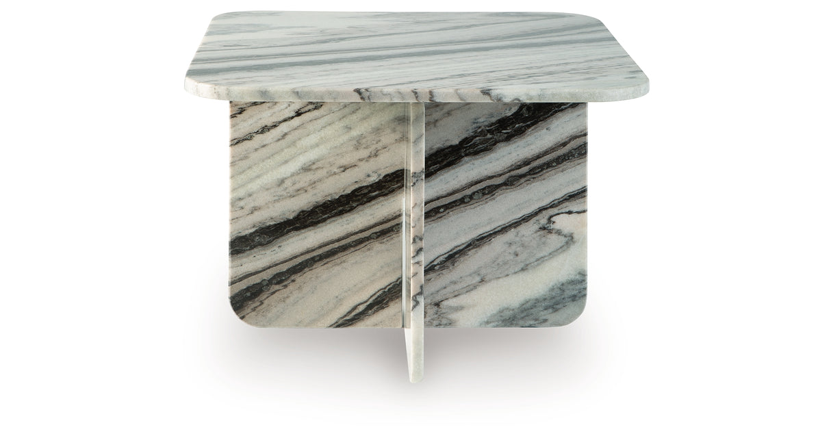 Baretton Black/White/Taupe Accent Coffee Table from Ashley - Luna Furniture
