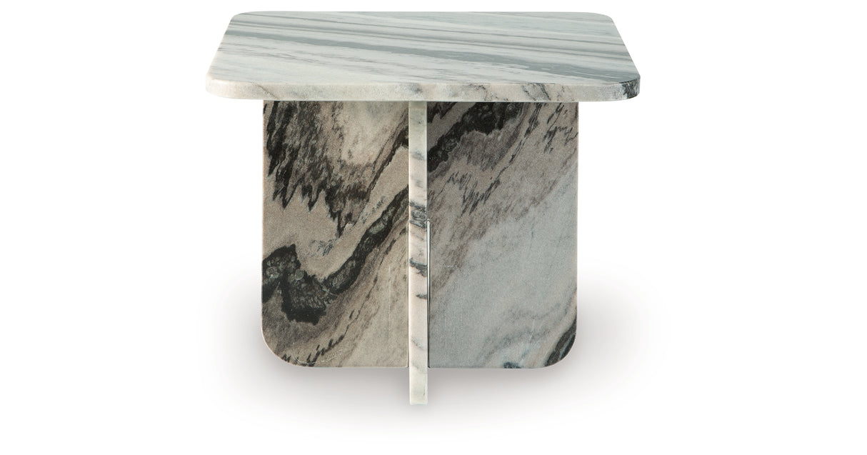 Baretton Black/White/Taupe Accent Coffee Table from Ashley - Luna Furniture