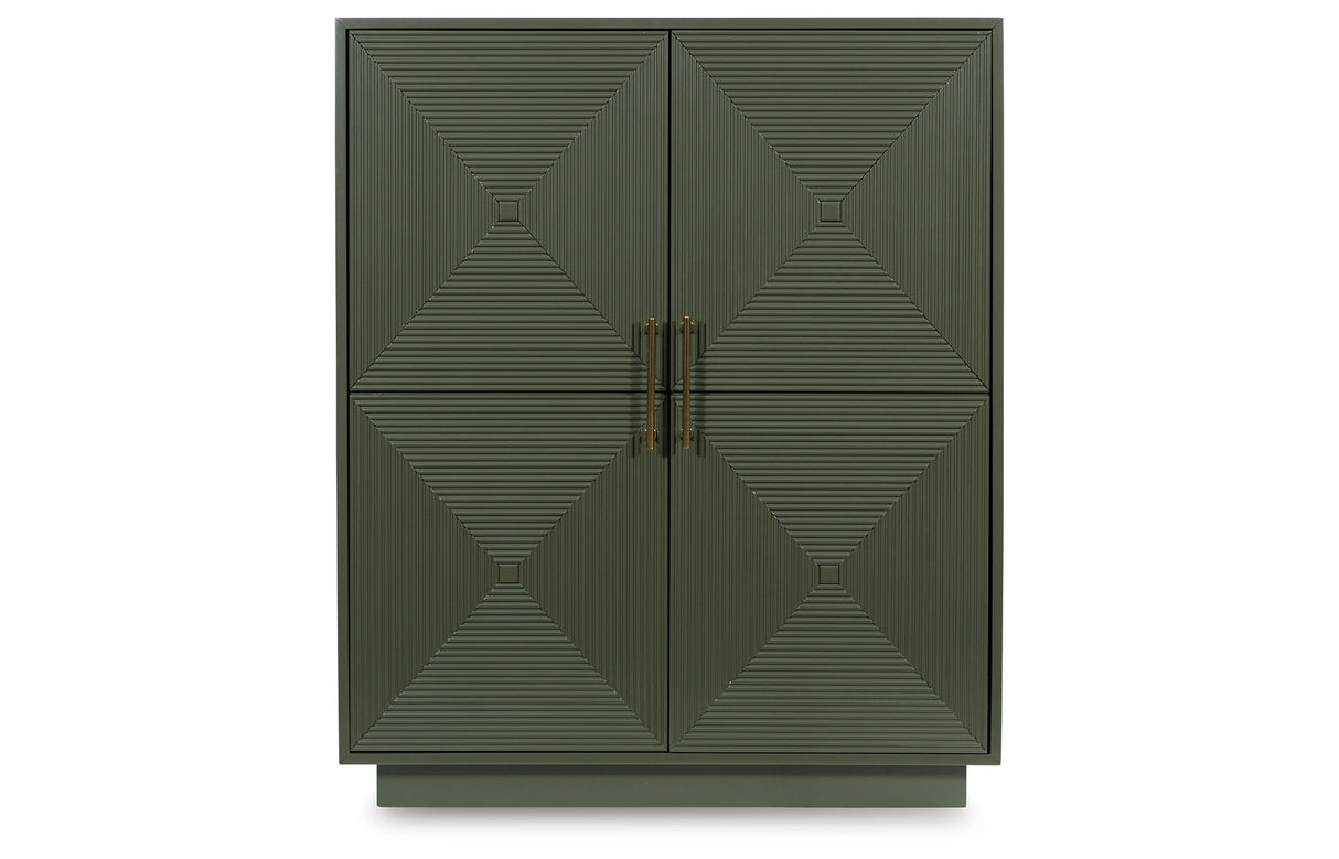 Geirwood Dark Green Accent Cabinet from Ashley Furniture - Luna Furniture