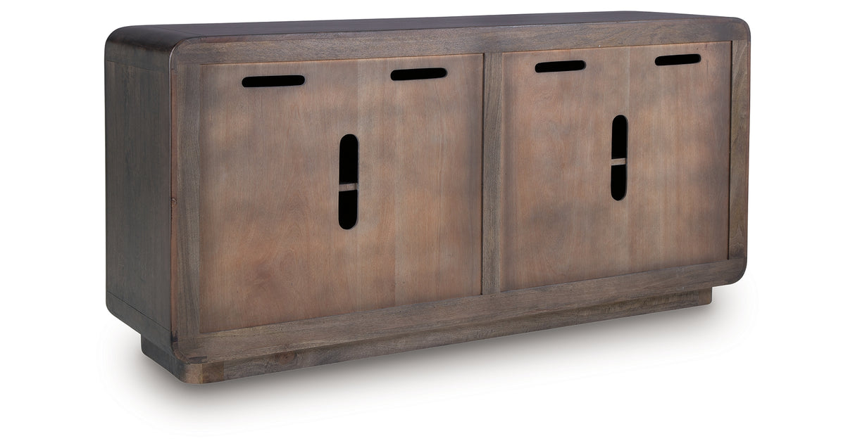 Elliston Espresso Brown Accent Cabinet from Ashley Furniture - Luna Furniture