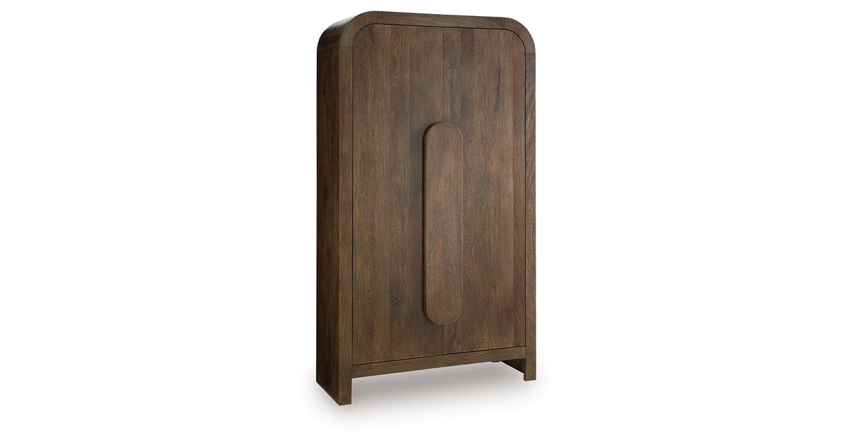 Thoren Medium Brown Accent Cabinet from Ashley - Luna Furniture
