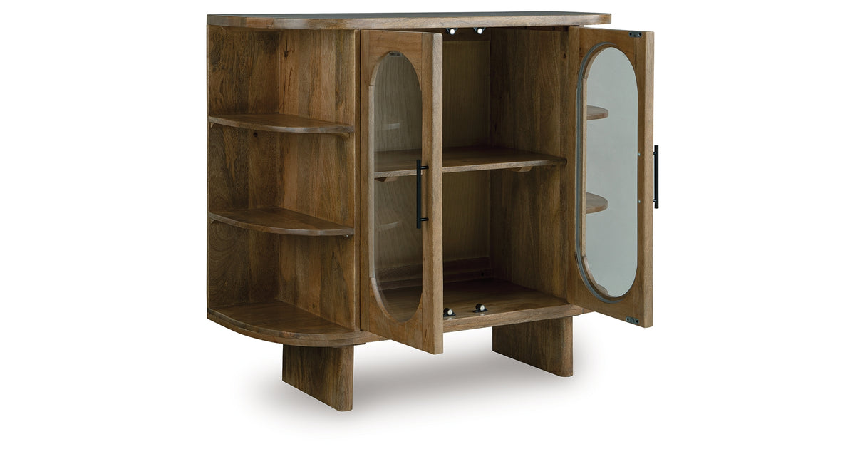 Niall Light Brown Accent Cabinet from Ashley - Luna Furniture