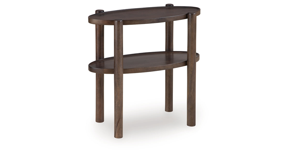 Wiattbury Gray Brown Accent Table from Ashley - Luna Furniture