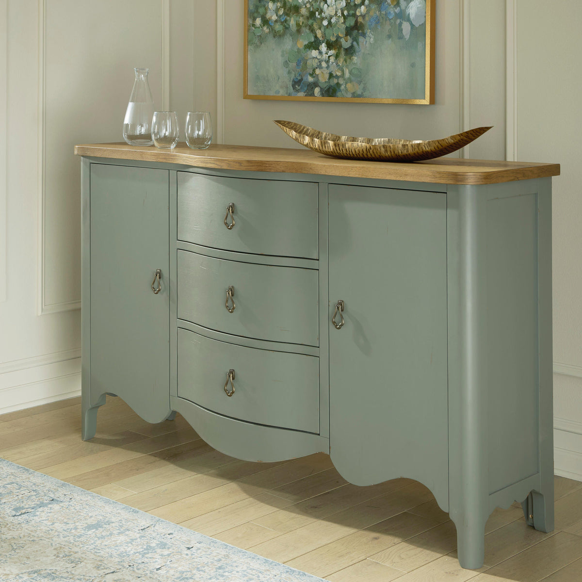 Actonville Antique Green Accent Cabinet