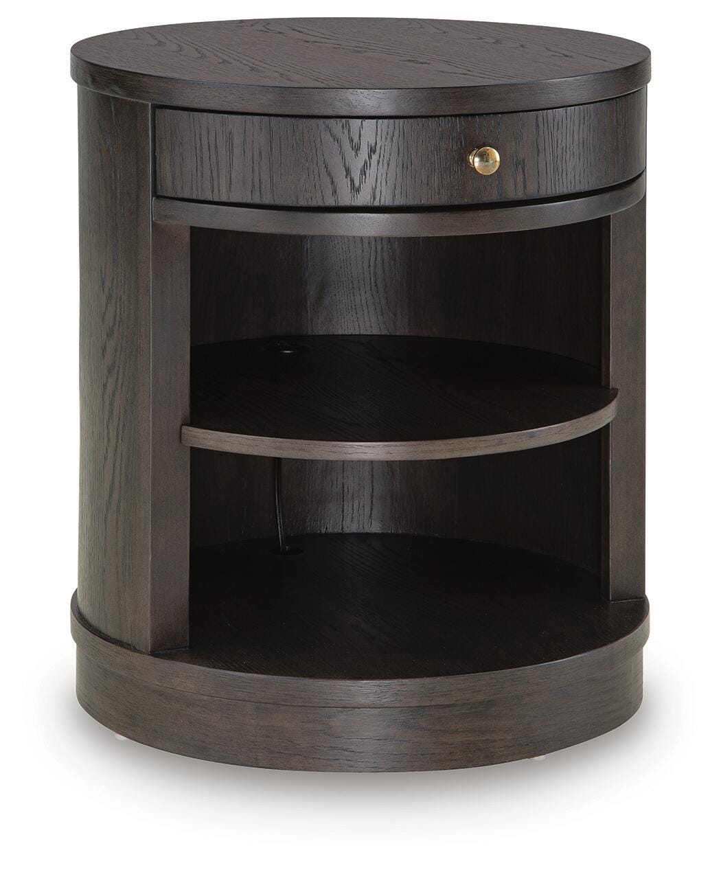 Leighmour Dark Brown Accent Table