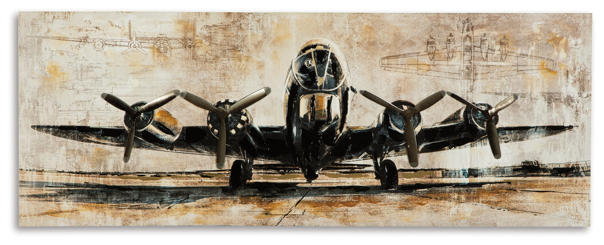 Kalene Brown/Black Wall Art from Ashley - Luna Furniture