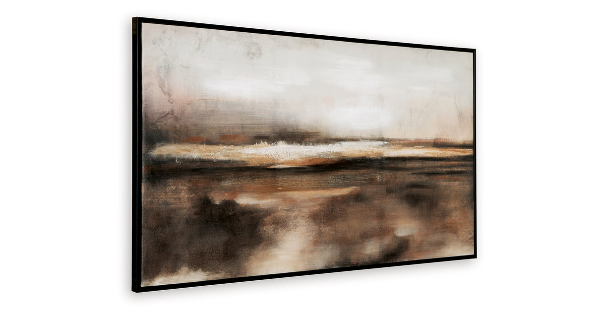 Drewland Black/Brown/Orange Wall Art from Ashley - Luna Furniture