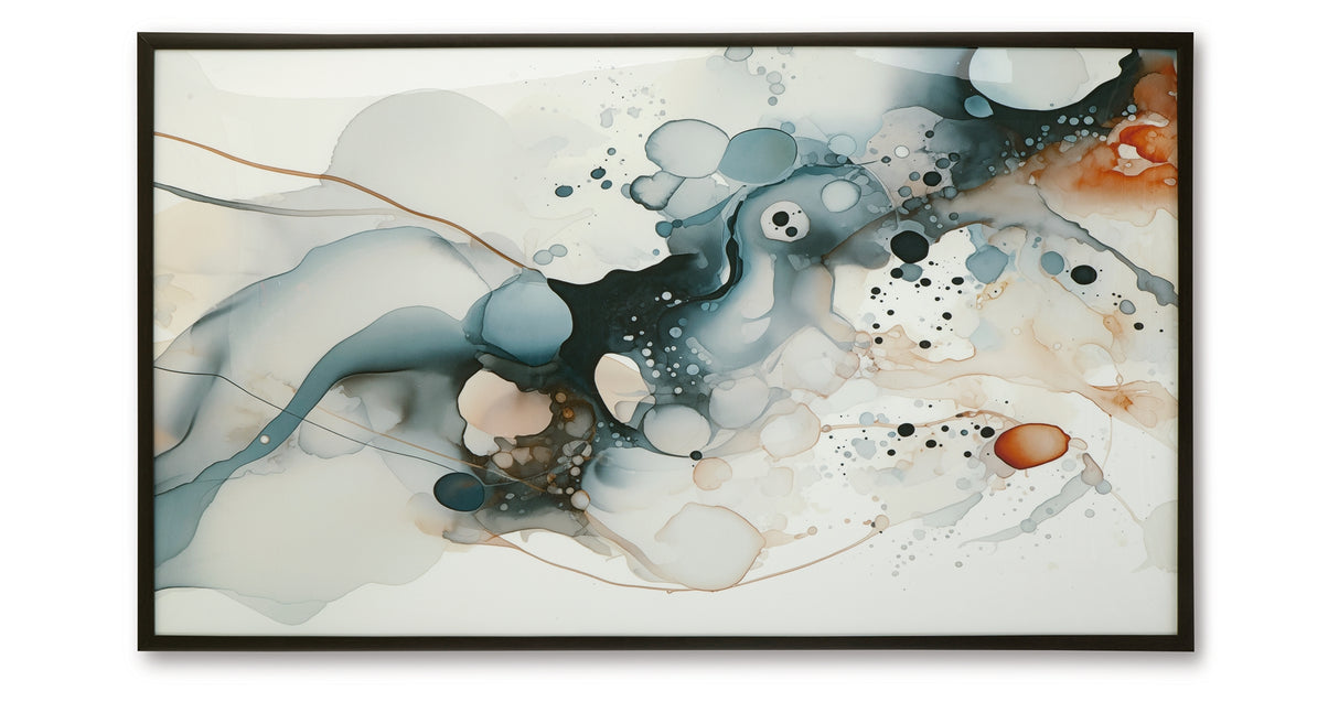 Foxenburg Blue/Amber/White Wall Art from Ashley - Luna Furniture