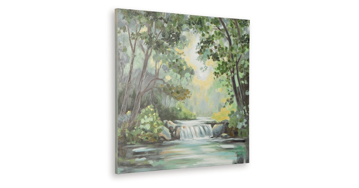 Evermaddick Green/Gray/White Wall Art from Ashley Furniture - Luna Furniture