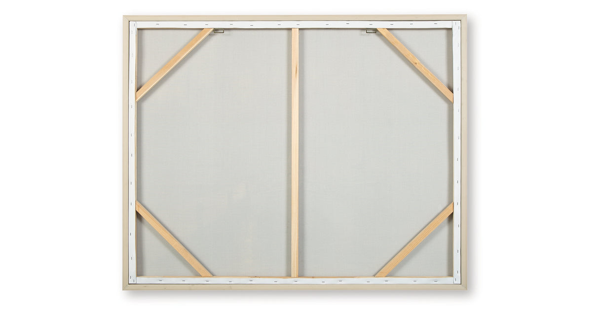 Worthney Blue/White/Brown Wall Art from Ashley Furniture - Luna Furniture