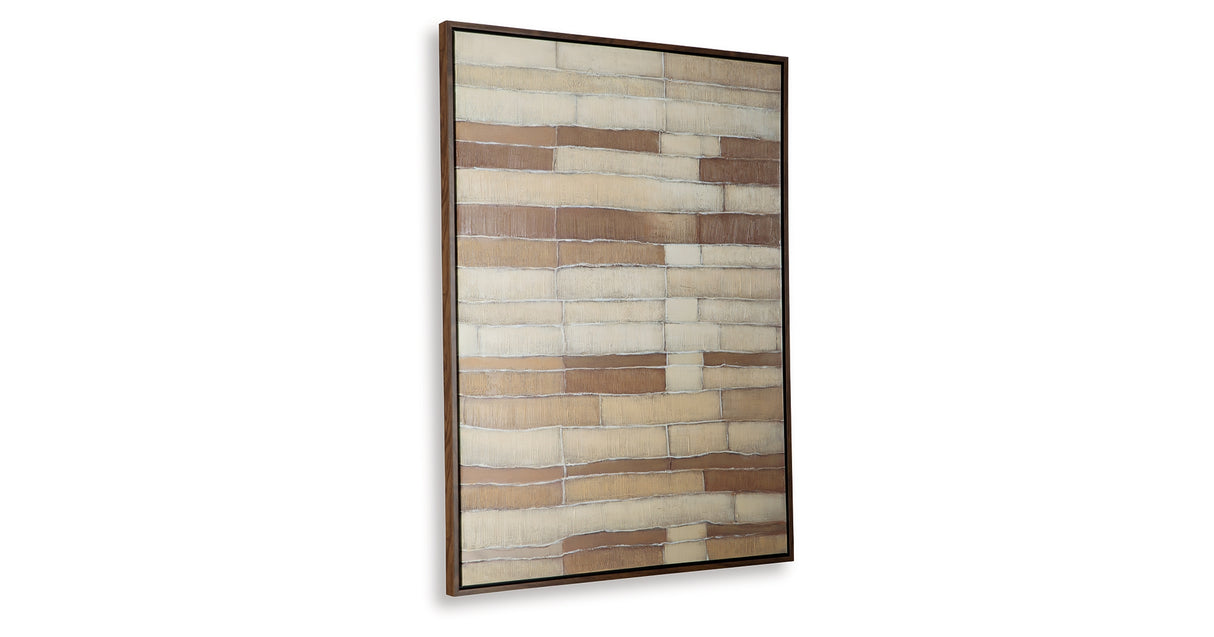 Kalanmore Brown/Tan/White Wall Art from Ashley Furniture - Luna Furniture