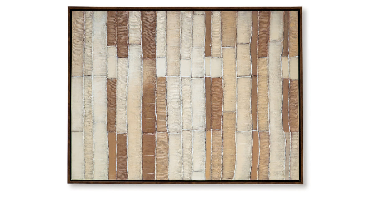 Kalanmore Brown/Tan/White Wall Art from Ashley Furniture - Luna Furniture