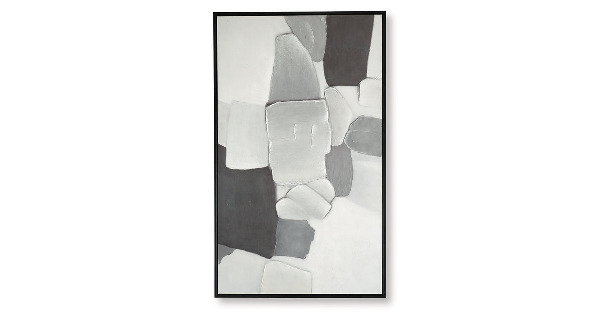 Adilson White/Gray/Black Wall Art from Ashley - Luna Furniture