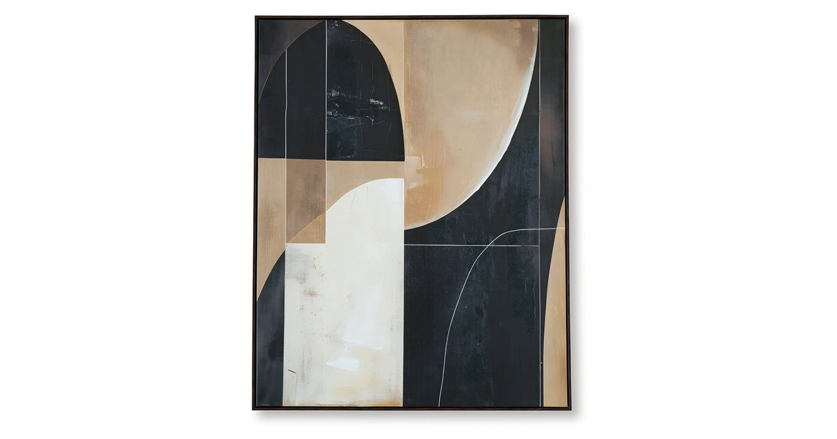 Ewanford Black/Brown/Tan Wall Art from Ashley Furniture - Luna Furniture