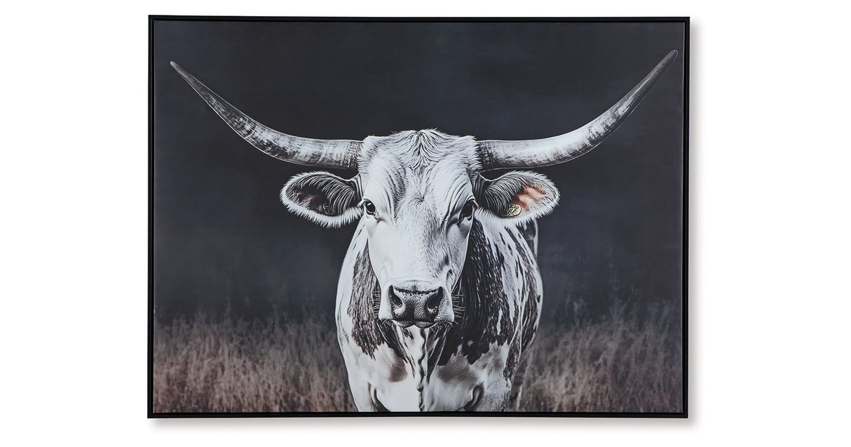 Harlandale Black/White/Brown Wall Art from Ashley Furniture - Luna Furniture