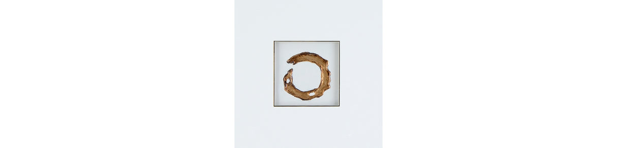 Dallbourne White/Gold Finish Wall Art (Set of 4) from Ashley - Luna Furniture