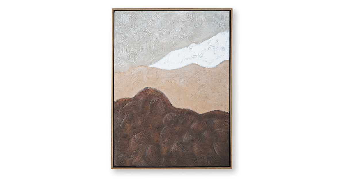 Fanthorne Tan/Brown/White Wall Art from Ashley Furniture - Luna Furniture