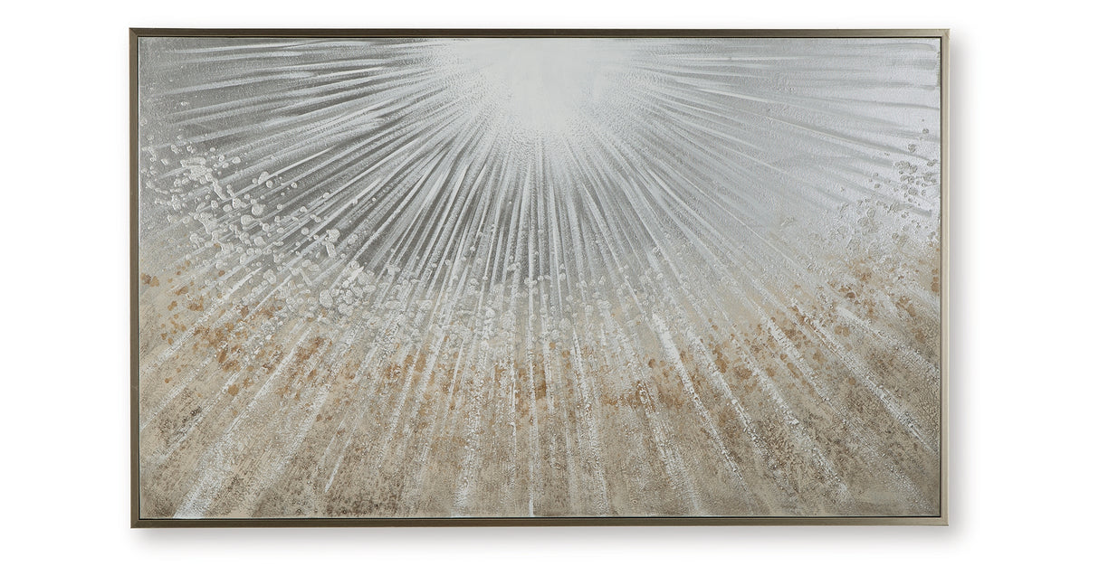Waldard Gray/Taupe/White Wall Art from Ashley - Luna Furniture