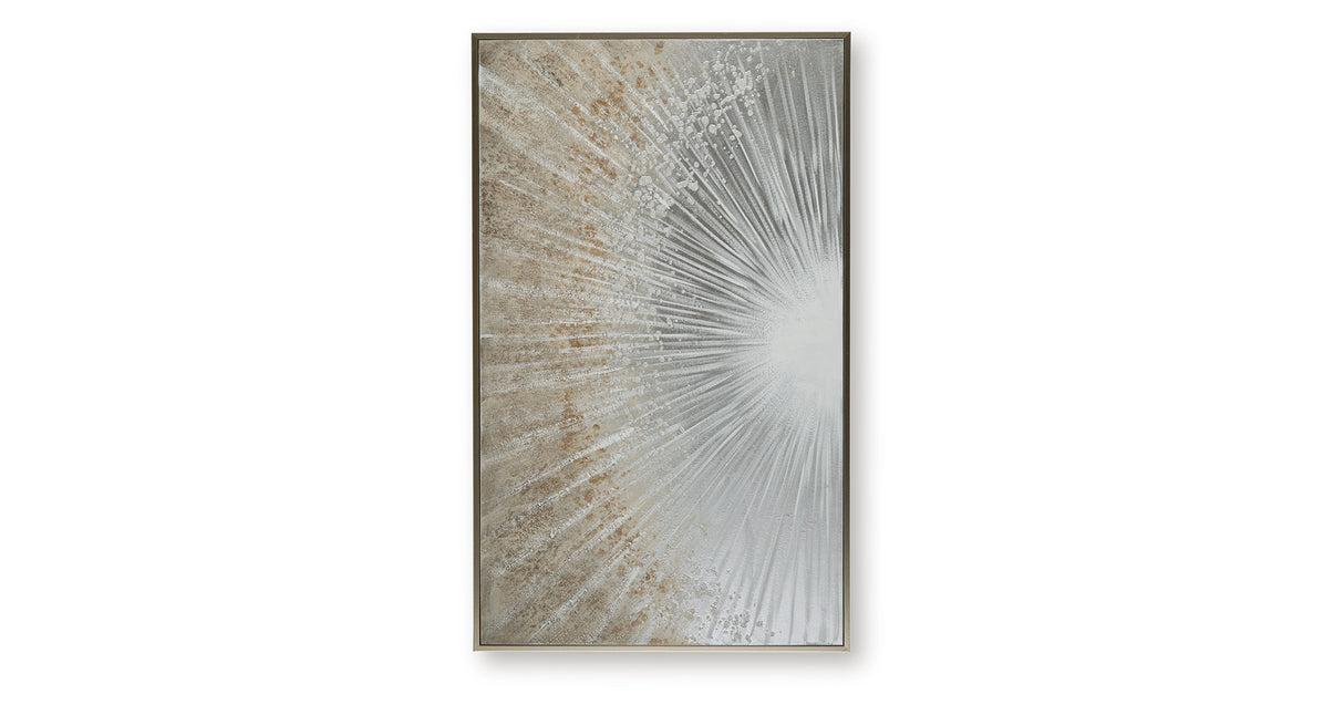 Waldard Gray/Taupe/White Wall Art from Ashley - Luna Furniture
