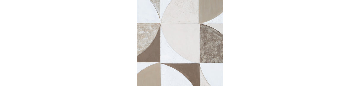 Harelman Tan/Taupe/White Wall Art from Ashley Furniture - Luna Furniture