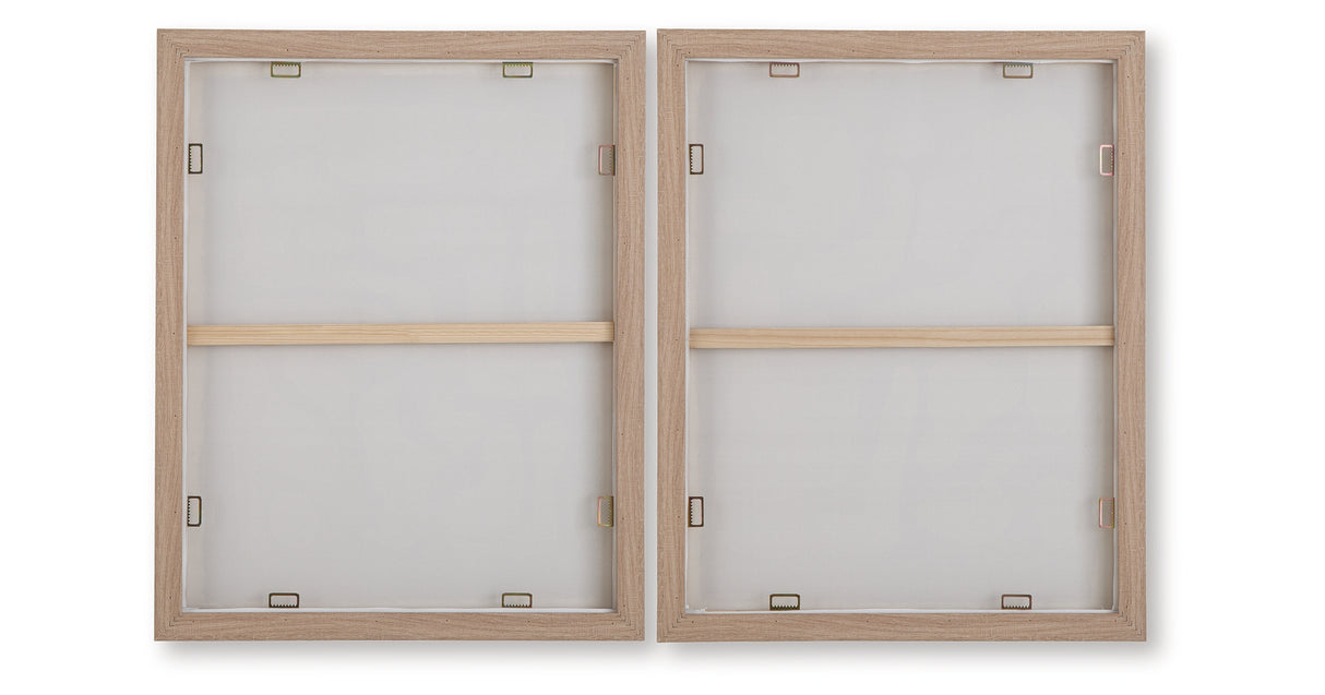 Waldett Beige/White Wall Art (Set of 2) from Ashley Furniture - Luna Furniture