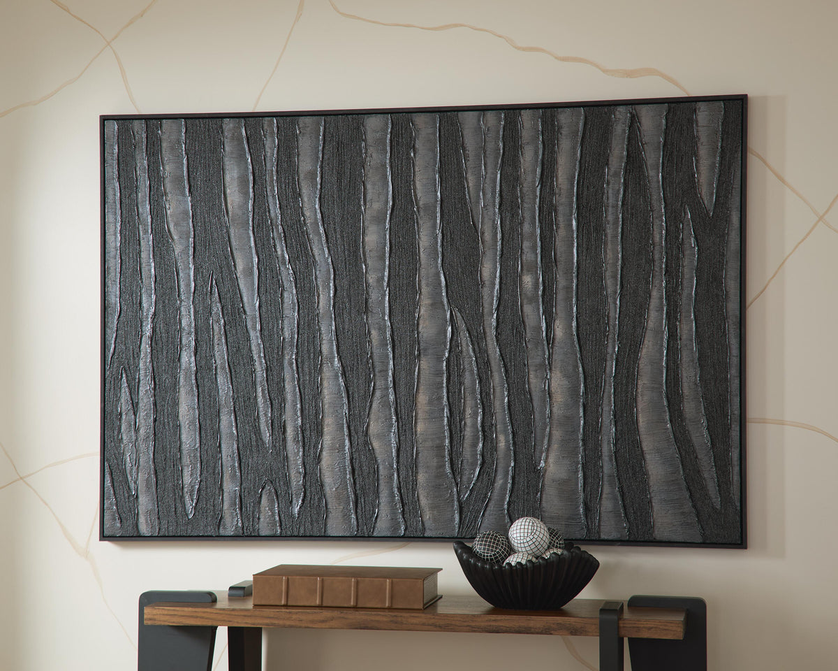Lynnworth Black/Brown Wall Art from Ashley - Luna Furniture