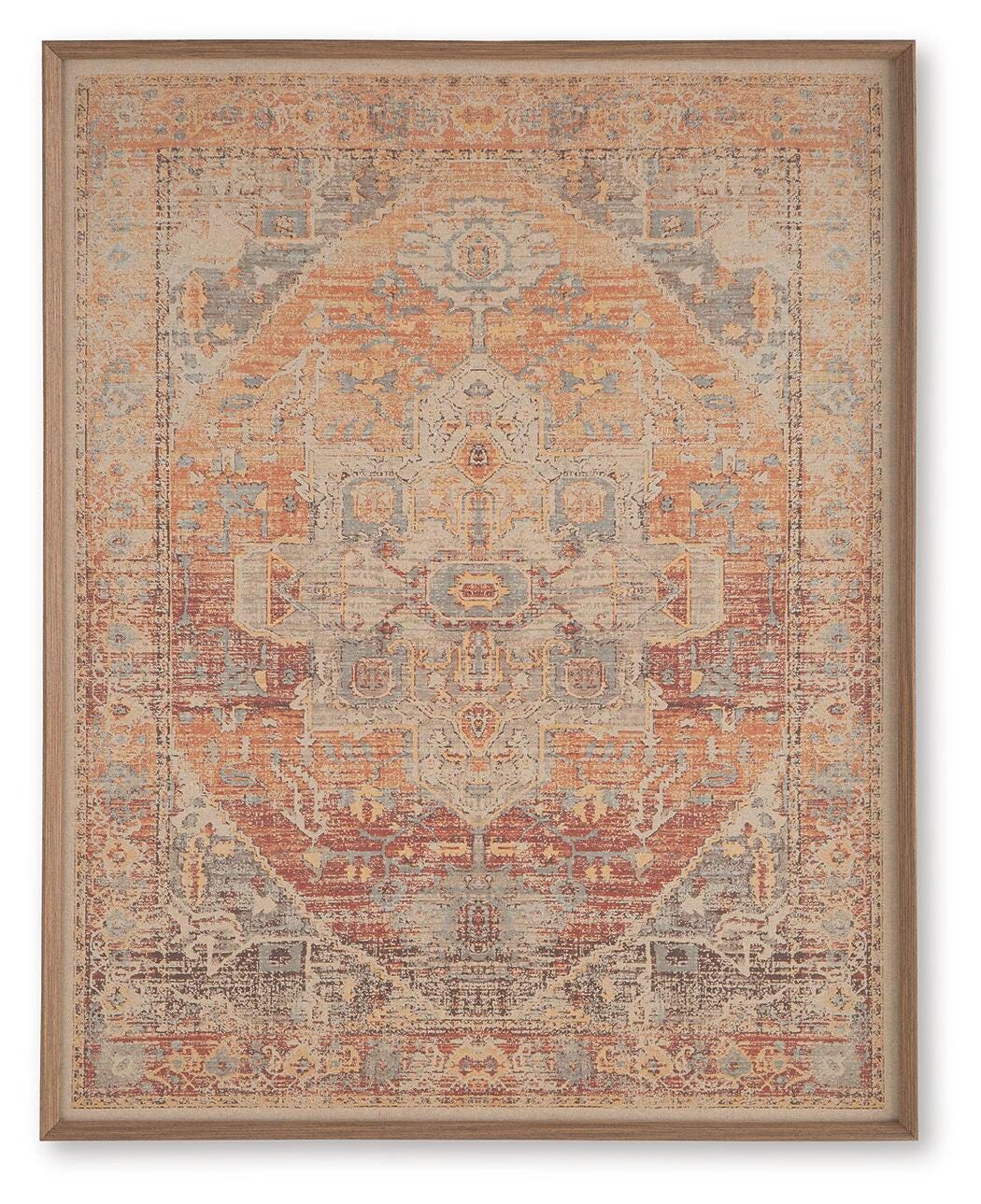 Kerrickson Red/Orange/Blue Wall Art from Ashley - Luna Furniture