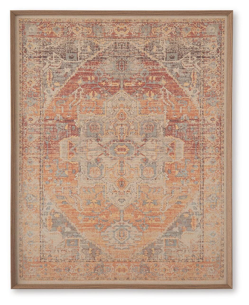 Kerrickson Red/Orange/Blue Wall Art from Ashley - Luna Furniture