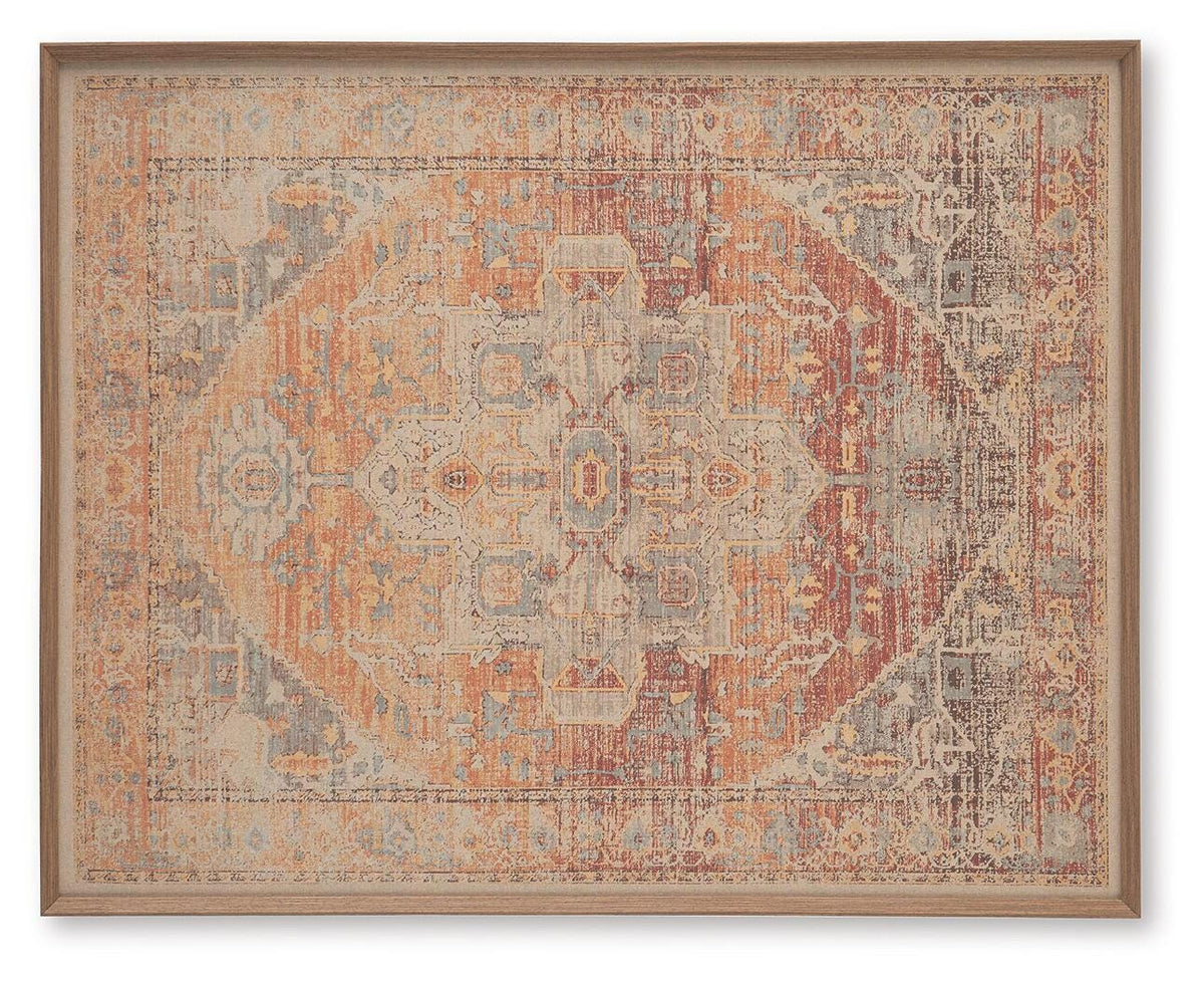 Kerrickson Red/Orange/Blue Wall Art from Ashley - Luna Furniture