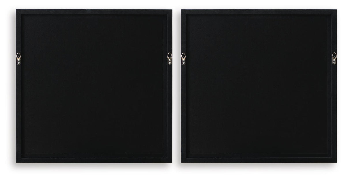 Downyard Black/Beige Wall Art (Set of 2) from Ashley - Luna Furniture