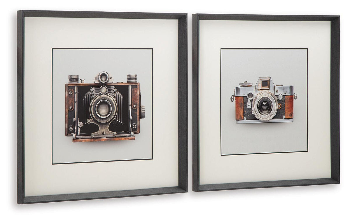 Dirkgrove Black/White/Brown Wall Art, Set of 2 from Ashley - Luna Furniture