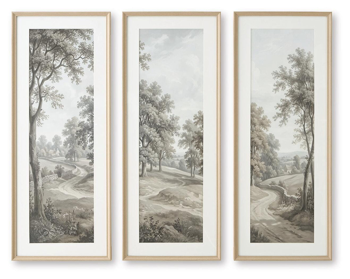 Dixonburg Taupe/Gray Wall Art, Set of 3 from Ashley - Luna Furniture