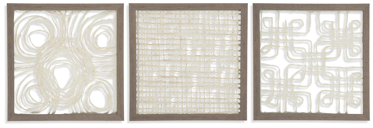Odella Cream/Taupe Wall Decor from Ashley Furniture - Luna Furniture
