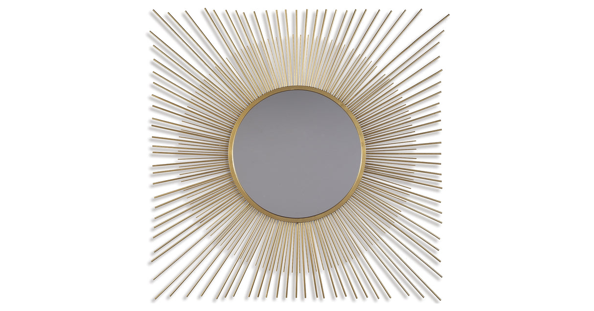 Elspeth Gold Finish Accent Mirror from Ashley Furniture - Luna Furniture