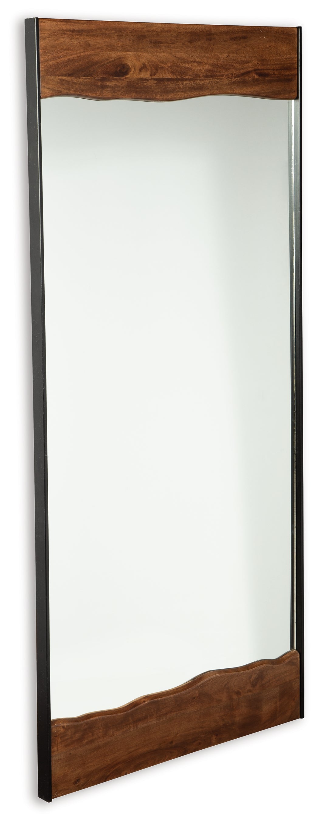 Panchali Brown/Black Floor Mirror from Ashley Furniture - Luna Furniture