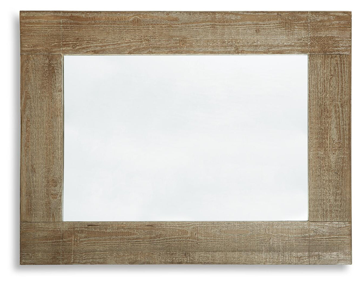 Waltleigh Distressed Brown Accent Mirror from Ashley Furniture - Luna Furniture
