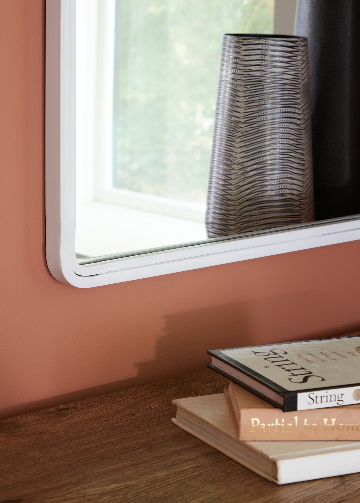 Brocky White Accent Mirror from Ashley - Luna Furniture