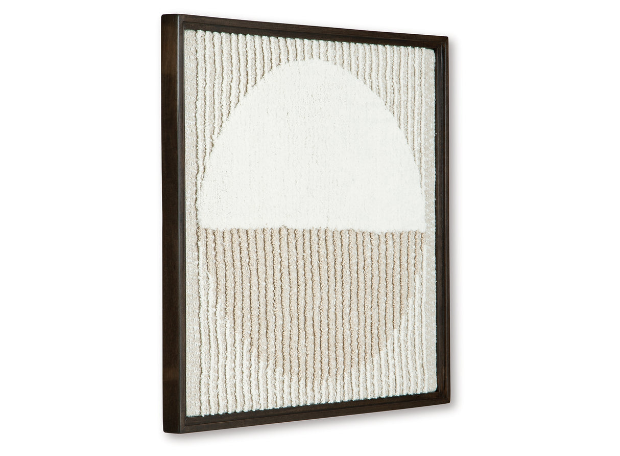 Bachard Tan/White Wall Decor from Ashley Furniture - Luna Furniture