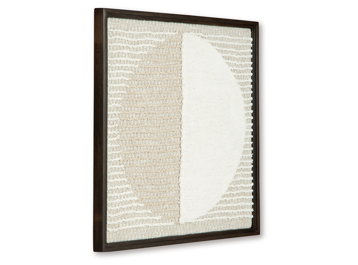 Bachard Tan/White Wall Decor from Ashley Furniture - Luna Furniture