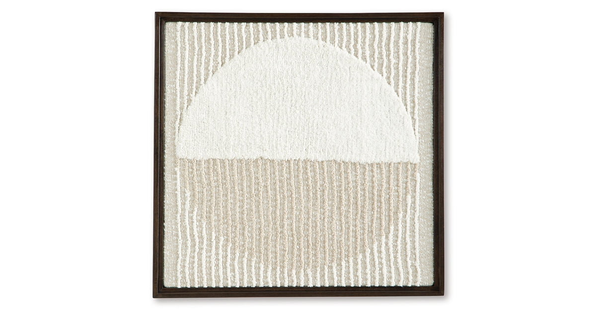 Bachard Tan/White Wall Decor from Ashley Furniture - Luna Furniture