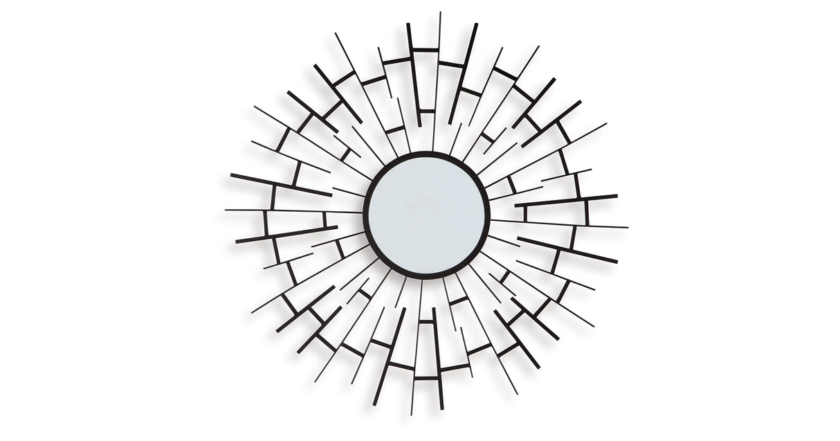 Garrenworth Black Accent Mirror from Ashley - Luna Furniture