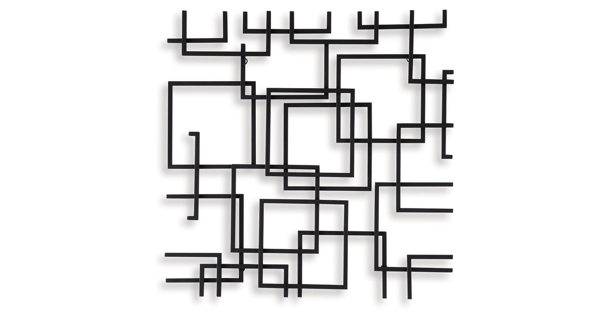 Aadanton Black Wall Decor from Ashley Furniture - Luna Furniture