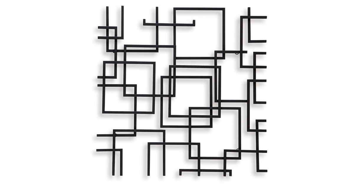 Aadanton Black Wall Decor from Ashley Furniture - Luna Furniture